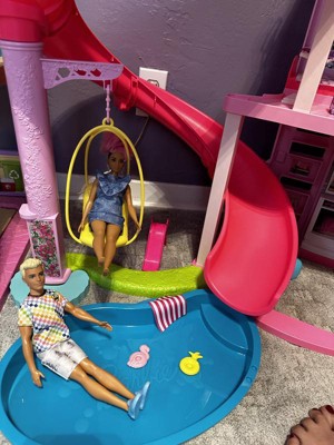 Barbie Dreamhouse Pool Party Doll House With 75+ Pc, 3 Story Slide : Target