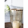 HomeRoots 16" Gold And White Glass And Marble Table Vase - 4 of 4