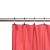 Carnation Home Fashions Premium 4 Gauge Vinyl Shower Curtain Liner with Weighted Magnets and Metal Grommets - 72x72" - 2 of 4