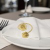 Unique Bargains Napkin Rings Double Shell-shaped Stainless Steel 1 Pc - 3 of 3