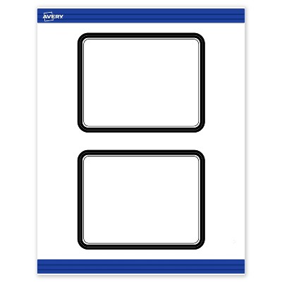 Avery 4.25" x 5.5" Cards, Double Black Border, 20 ct