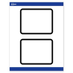 Avery 4.25" x 5.5" Cards, Double Black Border, 20 ct - 1 of 4