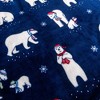 Velvet Plush Fleece Holiday Printed Warm and Cozy Throw Blanket - Great Bay Home - 4 of 4