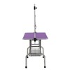 YOOCOZZ Folding Dog Pet Grooming Table, with Adjustable Arm and Clamps pet dog Cat Grooming Table, Purple - 3 of 4