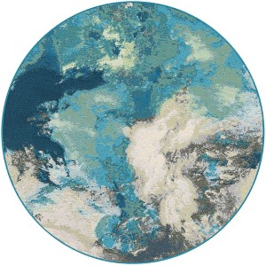 Unique Loom Outdoor Modern Rip Area Rug - 1 of 4