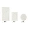 Lux Premium 100% Cotton  Ultra-Soft Tufted Solid Reversible 3 Piece Bath Rug Set, Water-Absorbent, Durable, Machine Washable Bathroom Rug - 2 of 4