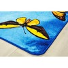 Carpets for Kids Beautiful Butterfly Seating Educational Rug, Rectangle Multicolor 8'x12' - 3 of 4