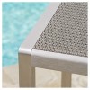 Cape Coral Square Aluminum and Wicker Bar Table - Gray - Christopher Knight Home - 3 of 4
