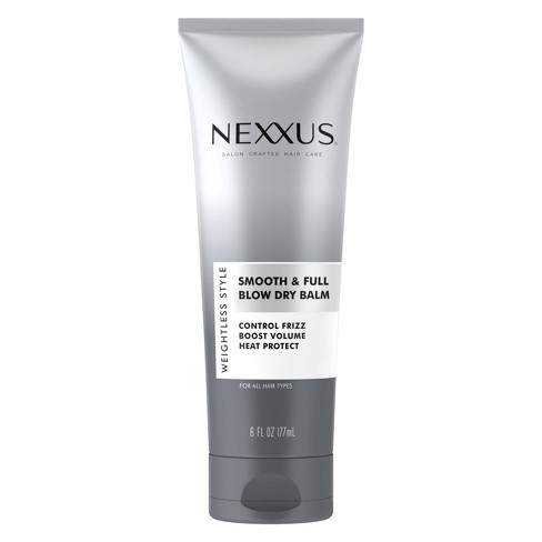 Nexxus Weightless Style Smooth & Full Blow Dry Balm Volumizing Hair Cream -  6 Fl Oz : Target