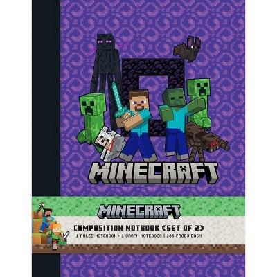 Minecraft Composition Notebook Set (Set of 2) - by  Insight Editions (Paperback)