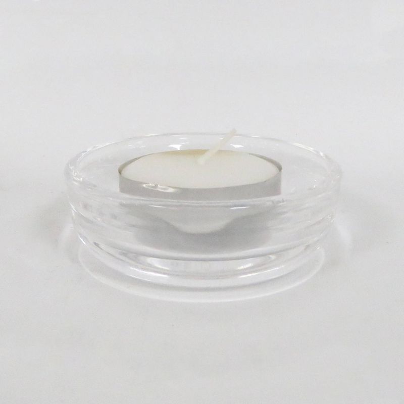 2.5" x .79" 5pc Tealight Glass Candle Holder Set Clear - Made By Design&#8482;, 2 of 3