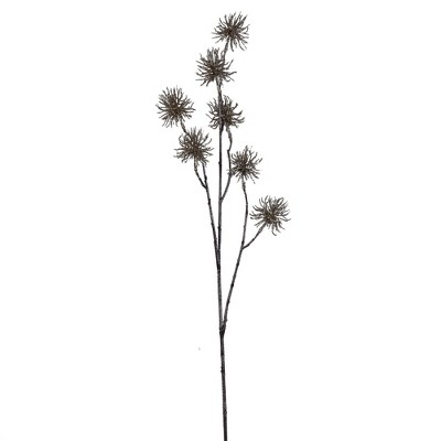 Vickerman 33" Champagne Glitter Urchin Artificial Christmas Spray. Includes 2 sprays per pack.