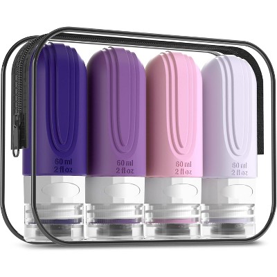 6oz Toiletry Bag Large Travel Bottles for Toiletries, BPA Free Leak Proof Tubs Refillable Liquid Traveler Accessories