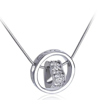 Hollywood Sensation Heart Pendant Necklace Heart Enclosed