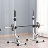 NAYSAYE Exercise Trainer 2 Piece Adjustable Barbell Squat Rack for Home Gym Training , Silver, 23.00"*29.80"*69.30" - 2 of 4