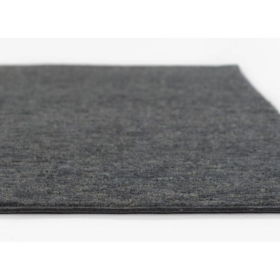 Charcoal Gray Hand-Tufted Wool 5'x8' Rectangular Rug