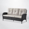 POCASSY 72" Wide Outdoor Sofa Furniture Outdoor Wicker Sofa Weather Resistant Rattan with Deep Seat for Patio Backyard Porch - 2 of 4