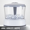 VEVOR 110V Commercial Ice Shaver Crusher 1100LBS/H with 17.6 LBS Hopper, 350W Tabletop Electric Snow Cone Maker 320 RPM Rotate Speed, White - 4 of 4