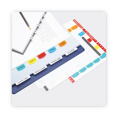 Redi-Tag White Laser Printable Index Tabs, 1.13" Wide, 100/Pack