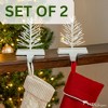 Park Designs Metal Tree Stocking Hanger White Set - 4 of 4