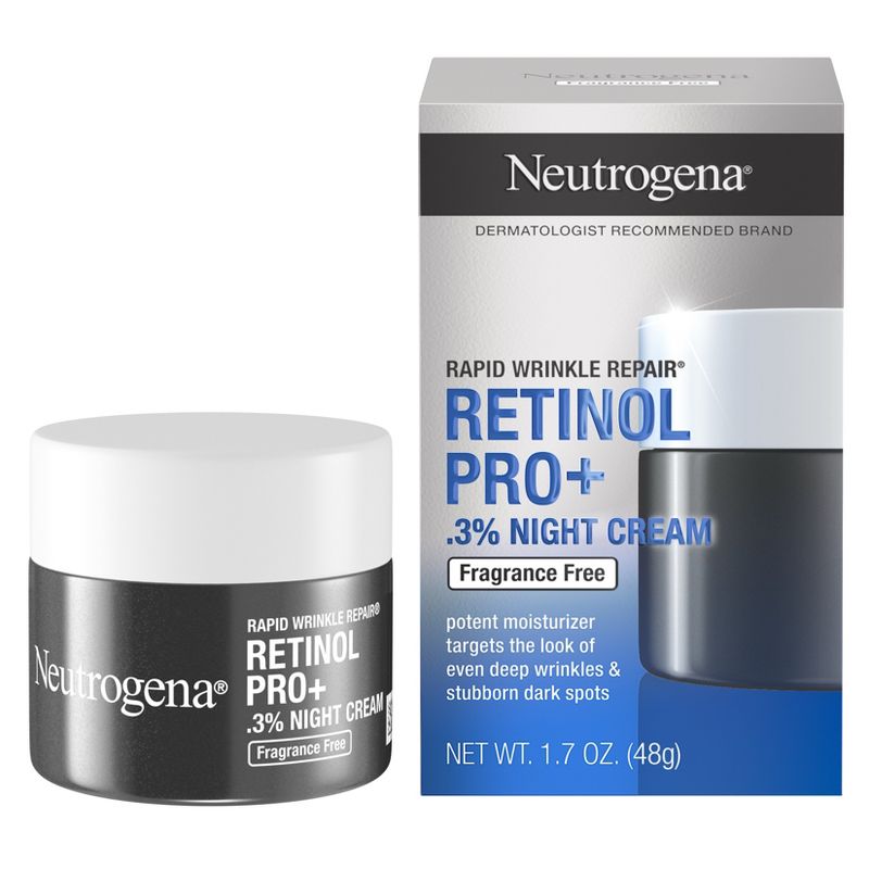 Neutrogena Rapid Wrinkle Repair Pro + 0.3% Night Cream - 1.7 fl oz, 3 of 14