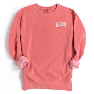 Simply Sage Market Embroidered Beachbum Garment Dyed Sweatshirt - 1 of 4
