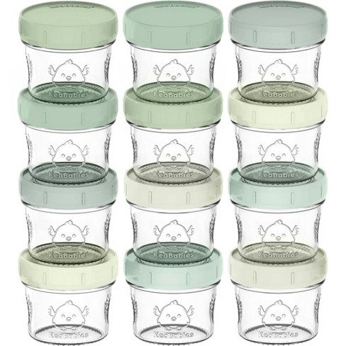 12pk Prep Baby Food Storage Containers, 4 Oz Leak-proof, Bpa Free Glass  Baby Food Jars For Feeding (nord) : Target