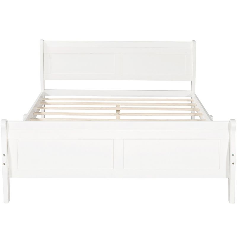 Full Size Wood Platform Bed with Headboard and Wooden Slat Support-ModernLuxe, 4 of 7