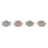 Transpac Ceramic Daisy Candle Holder Set of 4 Easter Home Decorations - 2 of 3
