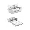55" 3-in-1 Futon Sofa Bed with Pull Out Sleeper,Cup Holder & Side Storage,Convertible Loveseat for Small Space,Foldable Mattress-Baofuwish - 4 of 4