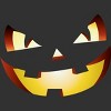 Men's Design By Humans Halloween Pumpkin Evil Smiley Face By artdim T-Shirt - 2 of 4