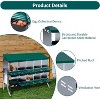 TackView Chicken Nesting Boxes, Metal Chicken Laying Box with Removable Trays and Roll Out Egg Collection for Chicken Coop - 3 of 4