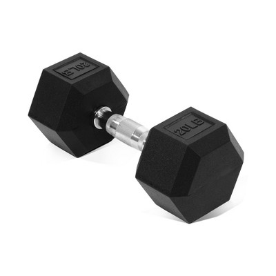 Sapphtopaz Rubber Coated Hex Dumbbell, Dumbbell Set with Non-Slip Grips for Exercise, Muscle Toning, Space-saving Home Gym Strength Training Dumbbells