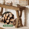 Lantine 63-Inch Solid Wood Console Table, Farmhouse Narrow Entryway Table with X-Shaped Legs for Living Room, Hallway, or Foyer, Easy Assembly - 4 of 4