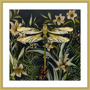 Amanti Art Whispers of the Dragonfly by Jacob q Wood Framed Wall Art Print - 1 of 4