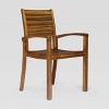 Westbridge 3pc Acacia Wood Bistro Set - Teak - Christopher Knight Home: Weather-Resistant, Galvanized Steel Hardware - 4 of 4