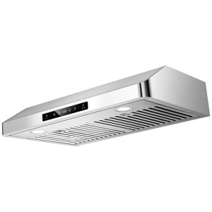 Under Cabinet Range Hood 700CFM, 3 Speed fan, 3 Min Delay Shutdown, 30 inch Kitchen Stove Vent Hood with 2 Dishwasher-Safe Stainless Steel Filters - 1 of 4
