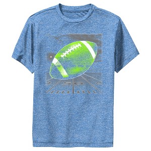 Boy's Lost Gods Distressed Green Football Performance Tee - 1 of 4