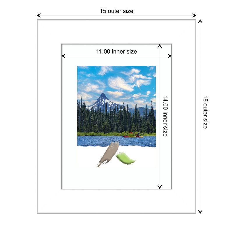 Amanti Art Wedge White Picture Frame, 4 of 6