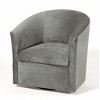 Polyester Microfiber Swivel Chair with Dacron-Wrapped Seat, Foam Cushion, and 360-Degree Swivel - 3 of 4
