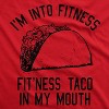 Womens Fitness Taco Funny Gym T Shirt Cool Humor Graphic Muscle Tee For Ladies - Crazy Dog Women's T Shirt - 2 of 4