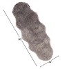 Sheepskin Throw Rug Faux Fur 2x5 - 4 of 4