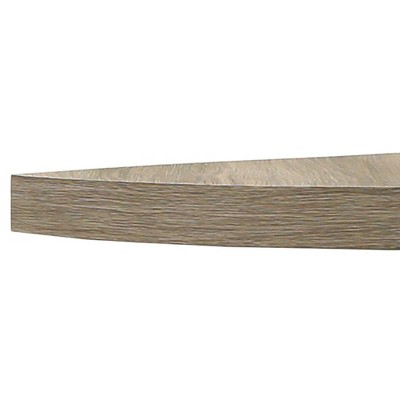 17" Driftwood Gray Floating Corner Shelf with EZ Anchors