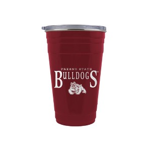 NCAA Fresno State Bulldogs Tailgater Tumbler - 22oz: Stainless Steel, Acrylic Lid - 1 of 2