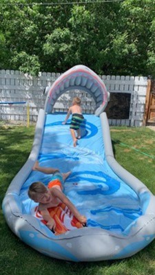 Intex shark surf n hot sale slide