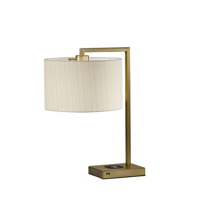 21.25" Austin Adessocharge Table Lamp Brass  - Adesso