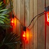 Northlight Edison E17 Christmas Light Set - Orange - 9' Black Wire - 10ct - 2 of 4