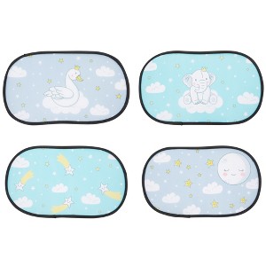 Okuna Outpost 4 Pack Car Side Window Sun Shade for Kids & Baby with UV Protection, 4 Designs - 1 of 4