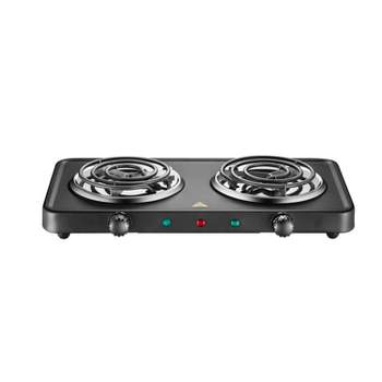 Courant 1700 Watts Electric Double Burner, Black : Target