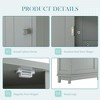 Okak Corner Bathroom Storage Cabinet with 3 Adjustable Shelves, Freestanding Storage Cabinet, Corner Bathroom Organizer - 3 of 4
